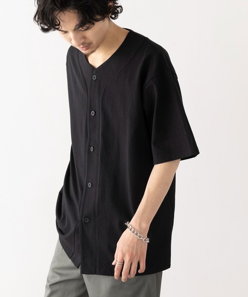 United Athle(ユナイテッドアスレ)の「【United Athle】8.5オンス コットン ジャージー ベースボールシャツ 半袖 4982(Tシャツ/カットソー・メンズ・ブラック/オフホワイト/アッシュ・M/L/XL)」の12枚目の写真
