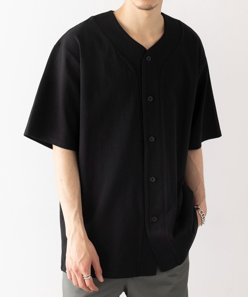 United Athle(ユナイテッドアスレ)の「【United Athle】8.5オンス コットン ジャージー ベースボールシャツ 半袖 4982(Tシャツ/カットソー・メンズ・ブラック/オフホワイト/アッシュ・M/L/XL)」の10枚目の写真