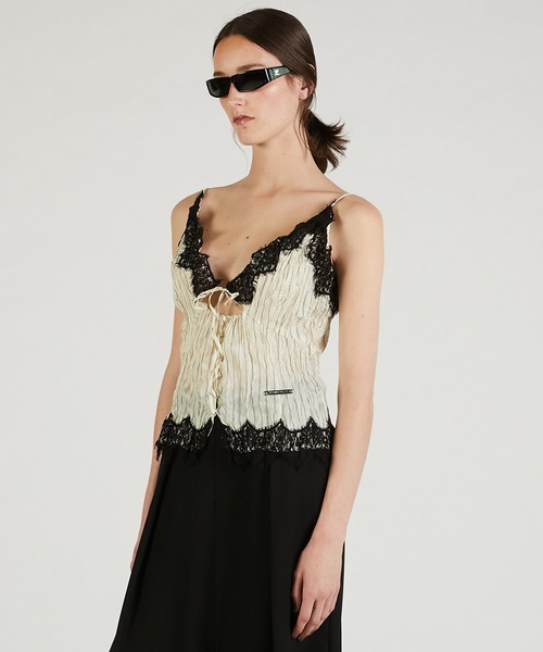 ワッシャーレースキャミトップス / Washer Lace Cami Tops