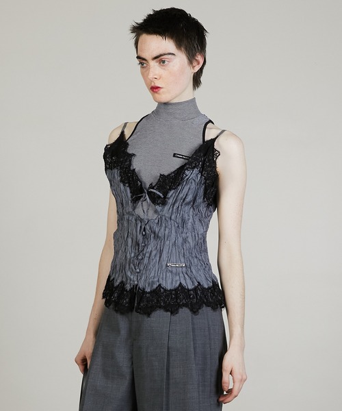 ワッシャーレースキャミトップス / Washer Lace Cami Tops