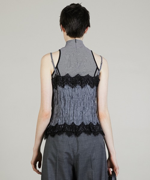 COMME des GARCONS コムコム 後加工ケミカルレースキャミソール ワッシャーレースキャミトップス / Washer Lace Cami Tops