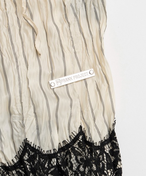 PRANK PROJECT（プランクプロジェクト）の「ワッシャーレースキャミトップス / Washer Lace Cami Tops（キャミソール・レディース・グレー/アイボリー・FREE）」の16枚目の写真