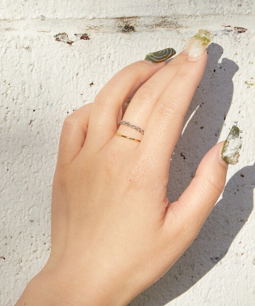 FREAK'S STORE（フリークスストア）の「限定展開　2ラインツイストリング（リング・レディース・その他9/ゴールド/シルバー・ONE SIZE）」の6枚目の写真