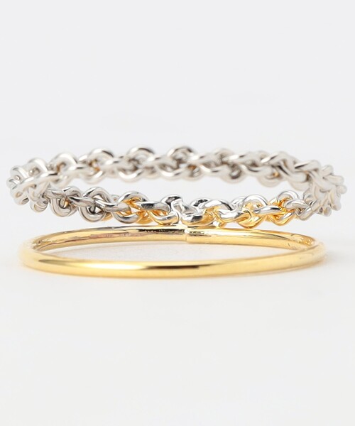 FREAK'S STORE（フリークスストア）の「限定展開　2ラインツイストリング（リング・レディース・その他9/ゴールド/シルバー・ONE SIZE）」の10枚目の写真