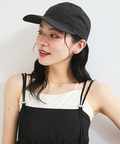 VIS（ビス）の「【遮熱・UVCUT】かぶるだけでマイナス14℃！シルバーコーティングキャップ（キャップ・レディース・ブラック/ベージュ・FREE）」の11枚目の写真