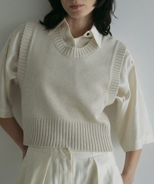 セール】anuke Mix Knit Vest 62510513（ベスト）｜anuke
