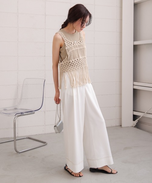 Bab(バブ)の「マクラメベスト(ベスト・レディース・B/A・FREE)」の15枚目の写真