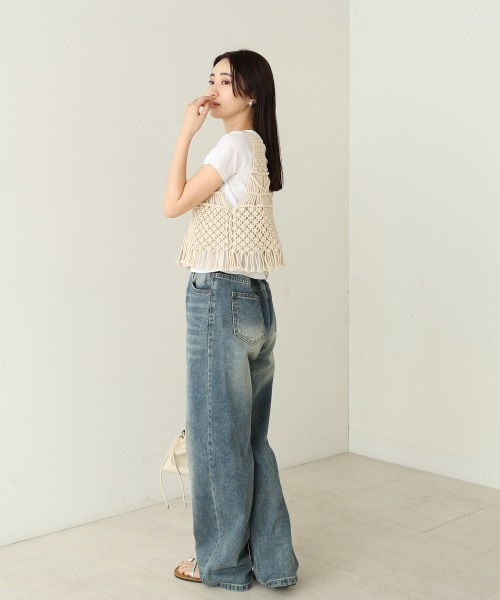 Bab(バブ)の「マクラメベスト(ベスト・レディース・B/A・FREE)」の19枚目の写真