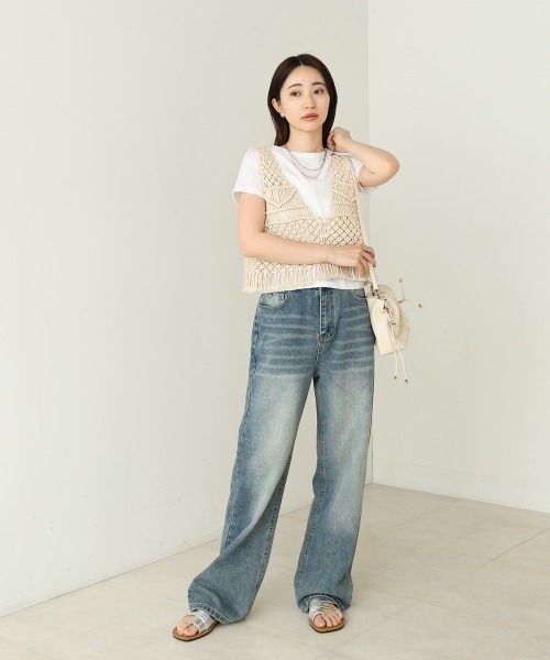 Bab(バブ)の「マクラメベスト(ベスト・レディース・B/A・FREE)」の22枚目の写真