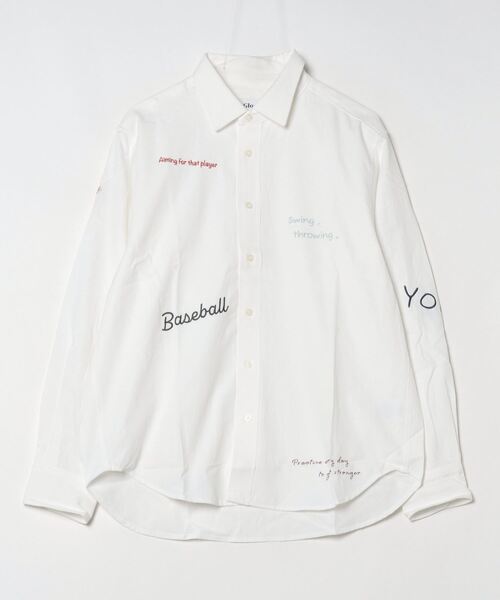 GLOSTER（グロスター）の「【GLOSTER】Messageシャツ オックスフォードシャツ レギュラーカラー（無地/ストライプ）（シャツ/ブラウス・メンズ・ホワイト/ブルー系その他7/ブラック系その他3・S/M/L）」の7枚目の写真