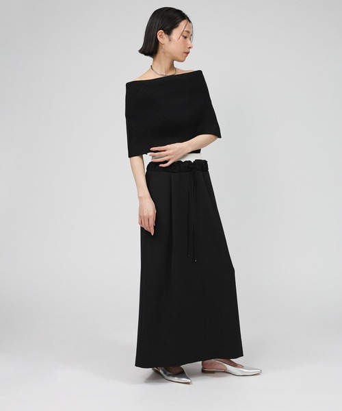 BABYLONE（バビロン）の「オフショルリブプルオーバー（Tシャツ/カットソー・レディース・ブラック/グレー・フリー）」の22枚目の写真