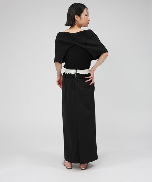 BABYLONE（バビロン）の「オフショルリブプルオーバー（Tシャツ/カットソー・レディース・ブラック/グレー・フリー）」の20枚目の写真