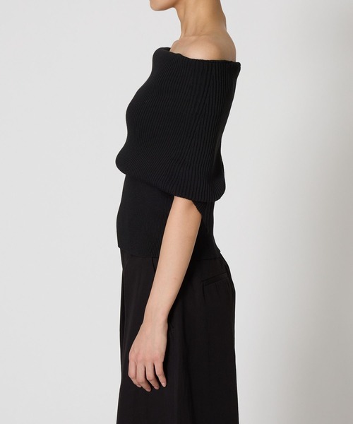 BABYLONE（バビロン）の「オフショルリブプルオーバー（Tシャツ/カットソー・レディース・ブラック/グレー・フリー）」の18枚目の写真