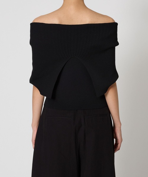 BABYLONE（バビロン）の「オフショルリブプルオーバー（Tシャツ/カットソー・レディース・ブラック/グレー・フリー）」の17枚目の写真