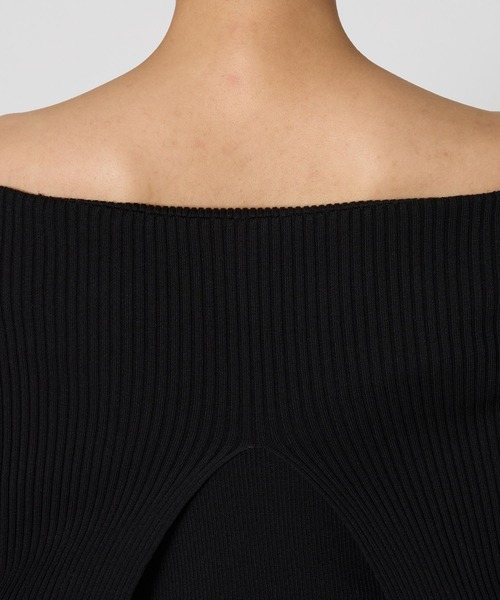 BABYLONE（バビロン）の「オフショルリブプルオーバー（Tシャツ/カットソー・レディース・ブラック/グレー・フリー）」の16枚目の写真