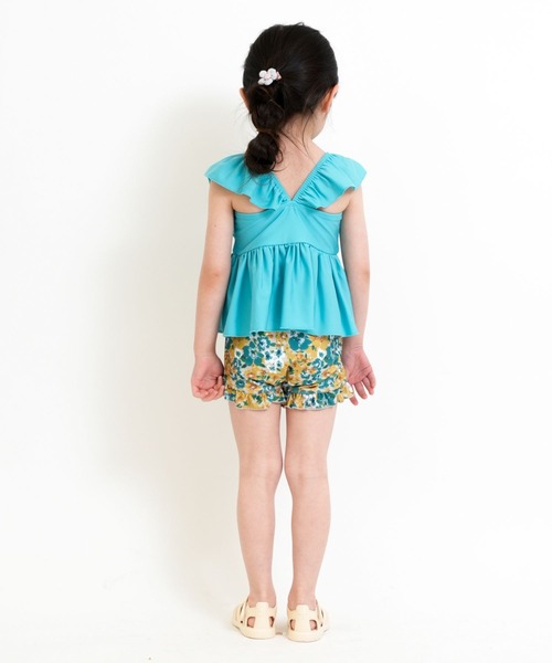 RIO（リオ）の「セパレート水着2点セット（水着・キッズ・サックスブルー/グリーン/ラベンダー/オレンジ・100cm/110cm/120cm/130cm/140cm）」の19枚目の写真