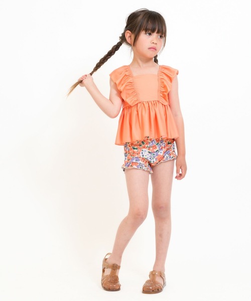 RIO（リオ）の「セパレート水着2点セット（水着・キッズ・サックスブルー/グリーン/ラベンダー/オレンジ・100cm/110cm/120cm/130cm/140cm）」の20枚目の写真