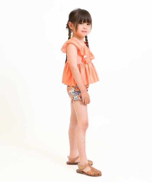 RIO（リオ）の「セパレート水着2点セット（水着・キッズ・サックスブルー/グリーン/ラベンダー/オレンジ・100cm/110cm/120cm/130cm/140cm）」の21枚目の写真