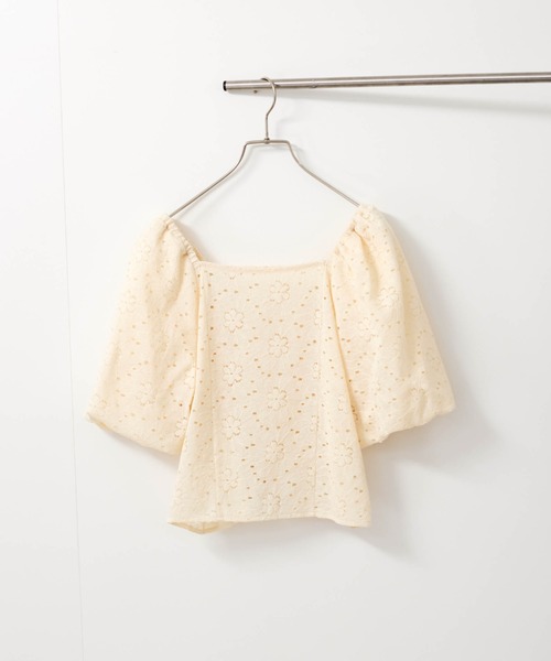 QUEENS COURT（クイーンズコート）の「【SHIORI IRIE コラボ】2WAYオフショルレースブラウス≪手洗い可能≫（シャツ/ブラウス・レディース・ブラック/オフホワイト/アイボリー・M）」の20枚目の写真