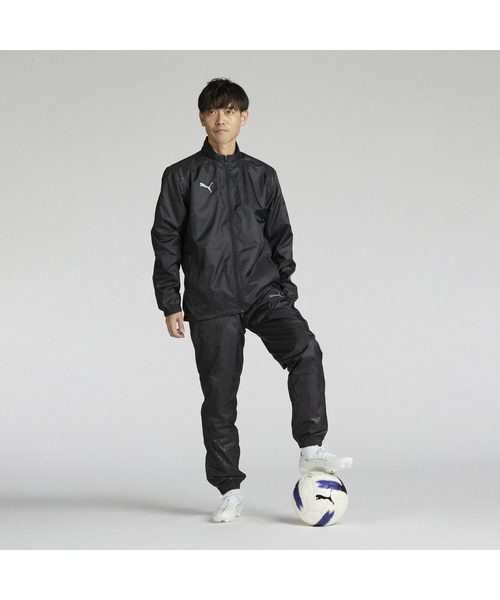 PUMA(プーマ)の「PUMA プーマ メンズ サッカー チームファイナル ウラトリコット ウーブンジ(ブルゾン・メンズ・ネイビー/ブラック・MEDIUM/SMALL/X-LARGE/LARGE)」の7枚目の写真