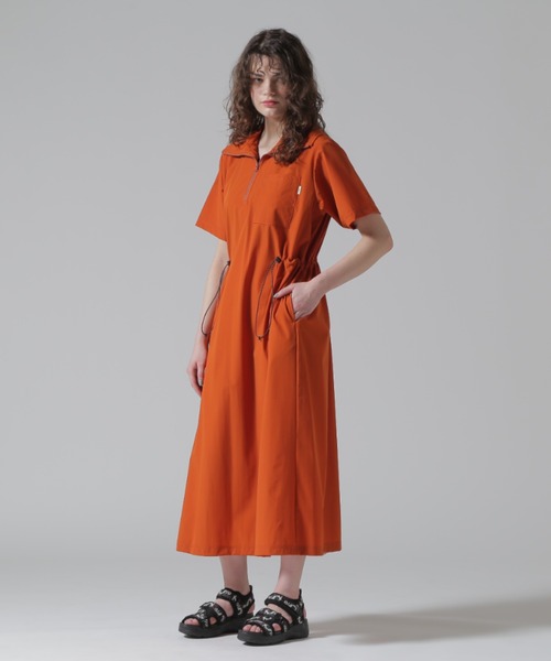 【新品未使用】ARCHIVIO ハーフジップ オレンジシャツ 直営店限定》HALF ZIP ACTIVE ONE PIECE/ハーフジップ