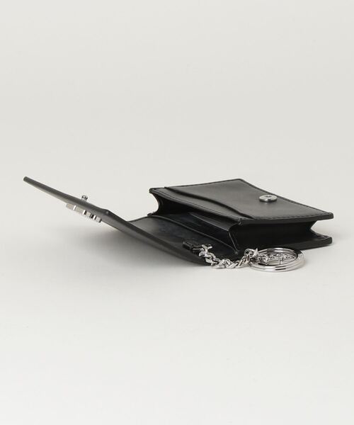 セール】GANNI Bou Flap Card Holder Strass ガニー ボウ