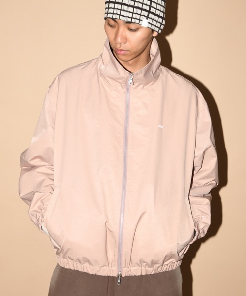 SUPERTHANKS（スーパーサンクス）の「【無地/撥水加工】コットン×ナイロン/【コットン】ヒッコリージップアップブルゾン/Zip-up Short Jacket（ブルゾン・メンズ・ブルー/ピンク/ブラック・S/M/L）」の5枚目の写真