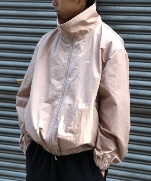 SUPERTHANKS（スーパーサンクス）の「【無地/撥水加工】コットン×ナイロン/【コットン】ヒッコリージップアップブルゾン/Zip-up Short Jacket（ブルゾン・メンズ・ブルー/ピンク/ブラック・S/M/L）」の13枚目の写真
