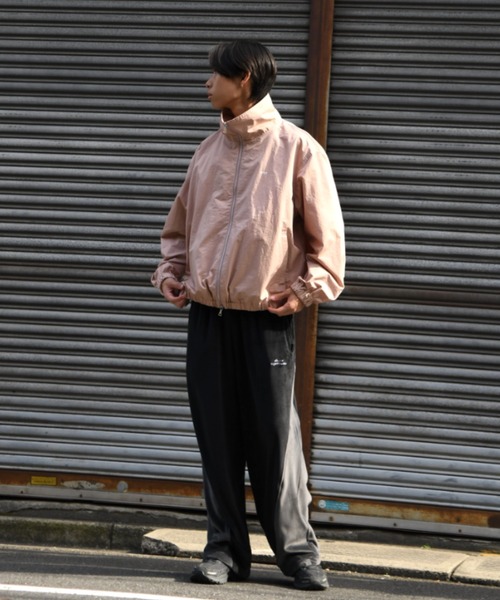 SUPERTHANKS（スーパーサンクス）の「【無地/撥水加工】コットン×ナイロン/【コットン】ヒッコリージップアップブルゾン/Zip-up Short Jacket（ブルゾン・メンズ・ブルー/ピンク/ブラック・S/M/L）」の11枚目の写真