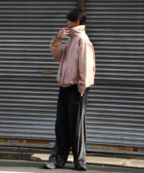 SUPERTHANKS（スーパーサンクス）の「【無地/撥水加工】コットン×ナイロン/【コットン】ヒッコリージップアップブルゾン/Zip-up Short Jacket（ブルゾン・メンズ・ブルー/ピンク/ブラック・S/M/L）」の10枚目の写真