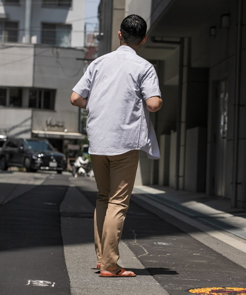 URBAN RESEARCH ROSSO MEN(アーバンリサーチロッソメン)の「『防シワ』『XLサイズあり』ハイパフォーマンスリネンレギュラー半袖シャツ(シャツ/ブラウス・メンズ・ブラック/ネイビー/ベージュ/ホワイト/カーキ/ストライプ/チェック・SMALL/MEDIUM/LARGE/X-LARGE)」の14枚目の写真