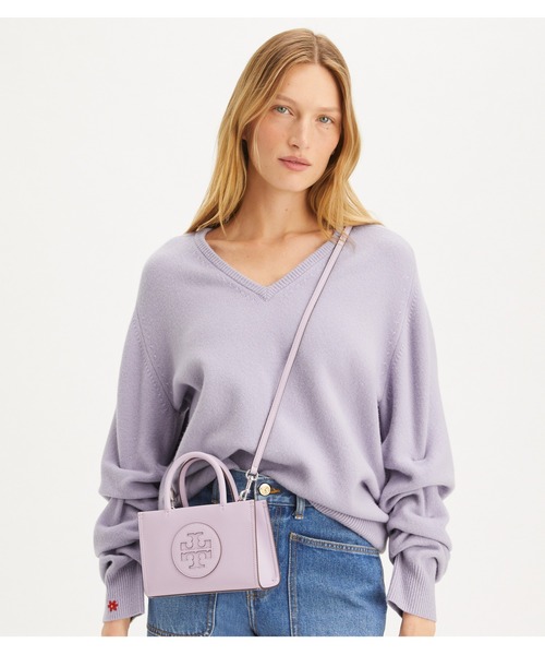 TORY BURCH(トリーバーチ)の「エラ バイオ ミニトート(ショルダーバッグ・レディース・ライトパープル/ブラウン・ONE SIZE)」の2枚目の写真
