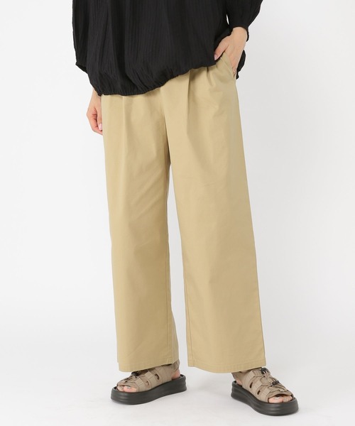 studio CLIP（スタディオクリップ）の「【イージーケア・接触冷感】軽らくストレートチノパンツ（チノパンツ・レディース・ベージュ/ネイビー/オフホワイト/カーキ・MEDIUM/PF/ﾌﾘｰ(L)/LARGE）」の3枚目の写真