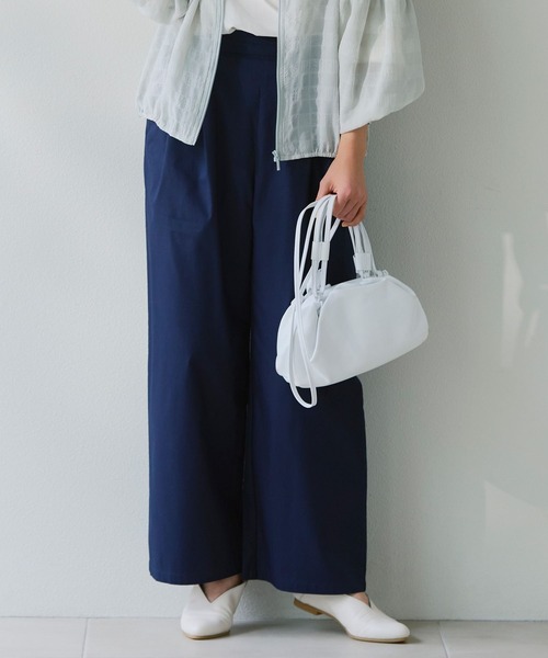 studio CLIP（スタディオクリップ）の「【イージーケア・接触冷感】軽らくストレートチノパンツ（チノパンツ・レディース・ベージュ/ネイビー/オフホワイト/カーキ・MEDIUM/PF/ﾌﾘｰ(L)/LARGE）」の4枚目の写真