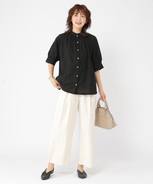 studio CLIP（スタディオクリップ）の「【イージーケア・接触冷感】軽らくストレートチノパンツ（チノパンツ・レディース・ベージュ/ネイビー/オフホワイト/カーキ・MEDIUM/PF/ﾌﾘｰ(L)/LARGE）」の15枚目の写真