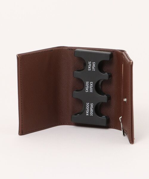 Burner（バーナー）の「【OKUOKU　0909】三つ折り 財布 コイン クリップ付き oku-wallet-728638082130-20（財布・レディース・ブルー/ピンク/ダークブラウン/ホワイト/パープル/ブラック/グレー/ブラウン/パープル系その他・FREE）」の19枚目の写真