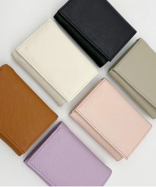 Burner（バーナー）の「【OKUOKU　0909】三つ折り 財布 コイン クリップ付き oku-wallet-728638082130-20（財布・レディース・ブルー/ピンク/ダークブラウン/ホワイト/パープル/ブラック/グレー/ブラウン/パープル系その他・FREE）」の11枚目の写真