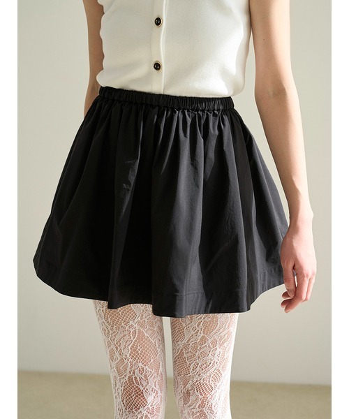 SNIDEL（スナイデル）の「Sustainableタフタミニスカショ（その他パンツ・レディース・ブラック/バーガンディー/ホワイト・0/1）」の21枚目の写真