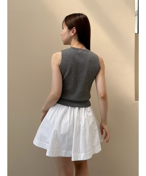 SNIDEL（スナイデル）の「Sustainableタフタミニスカショ（その他パンツ・レディース・ブラック/バーガンディー/ホワイト・0/1）」の11枚目の写真