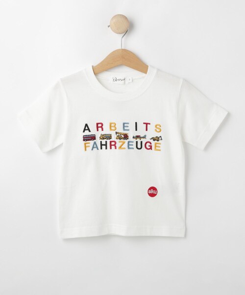 Dessin（デッサン）の「siku(ジク) コラボ 刺繍Tシャツ（Tシャツ/カットソー・キッズ・ブルー系その他/ダークグリーン/ホワイト・13/12/11/10）」の2枚目の写真