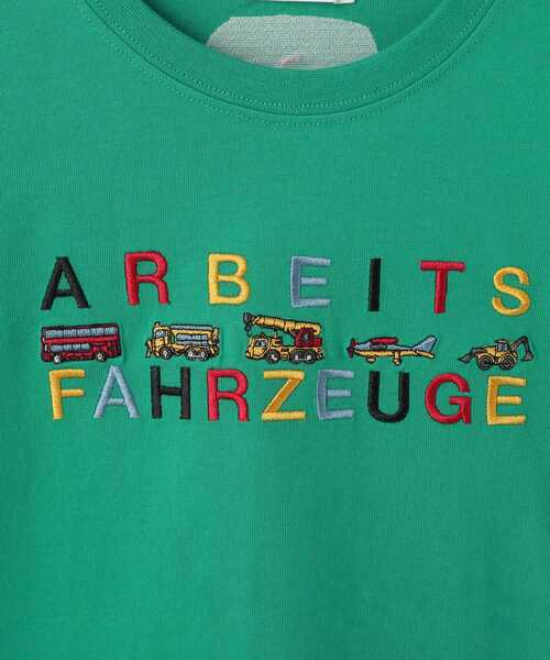 Dessin（デッサン）の「siku(ジク) コラボ 刺繍Tシャツ（Tシャツ/カットソー・キッズ・ブルー系その他/ダークグリーン/ホワイト・13/12/11/10）」の7枚目の写真