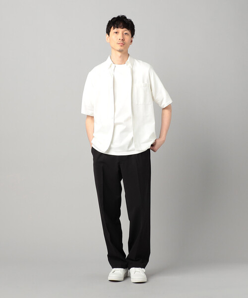 COMME CA MEN(コムサメン)の「〔IL PRINCIPE〕和歌山編み ジャージー ボタンダウンカラーシャツ(シャツ/ブラウス・メンズ・ブラック/ライトグレー/ホワイト・M/L)」の4枚目の写真