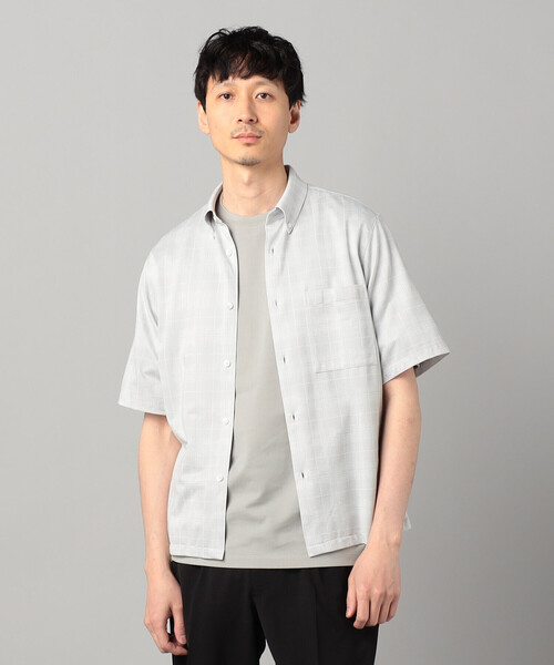 COMME CA MEN(コムサメン)の「〔IL PRINCIPE〕和歌山編み ジャージー ボタンダウンカラーシャツ(シャツ/ブラウス・メンズ・ブラック/ライトグレー/ホワイト・M/L)」の8枚目の写真