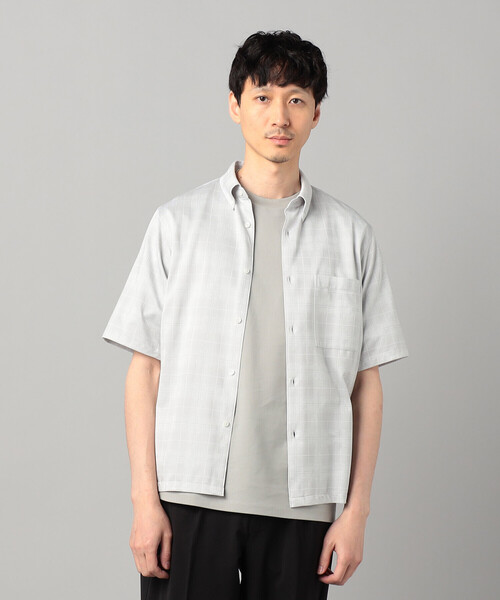 COMME CA MEN(コムサメン)の「〔IL PRINCIPE〕和歌山編み ジャージー ボタンダウンカラーシャツ(シャツ/ブラウス・メンズ・ブラック/ライトグレー/ホワイト・M/L)」の9枚目の写真