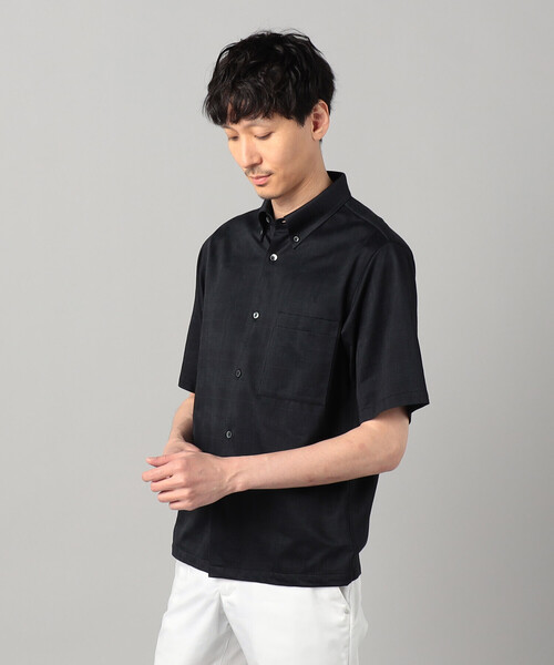 COMME CA MEN(コムサメン)の「〔IL PRINCIPE〕和歌山編み ジャージー ボタンダウンカラーシャツ(シャツ/ブラウス・メンズ・ブラック/ライトグレー/ホワイト・M/L)」の14枚目の写真