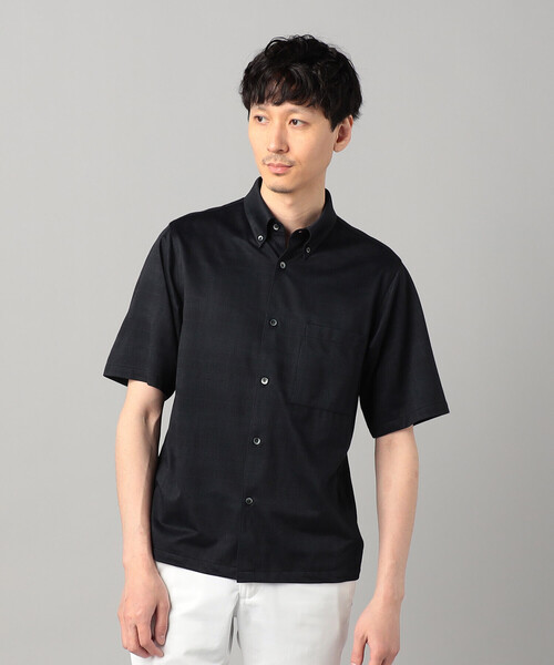 COMME CA MEN(コムサメン)の「〔IL PRINCIPE〕和歌山編み ジャージー ボタンダウンカラーシャツ(シャツ/ブラウス・メンズ・ブラック/ライトグレー/ホワイト・M/L)」の15枚目の写真