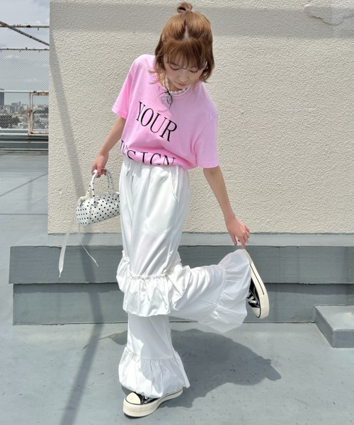 SOLLON.(ソルロン)の「フリルイージーパンツ(その他パンツ・レディース・ホワイト/ブラック・FREE)」の11枚目の写真