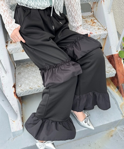 とっしー、サンダル・エプロン・パンツまとめ買い セール】フリルイージーパンツ（その他パンツ）｜SOLLON