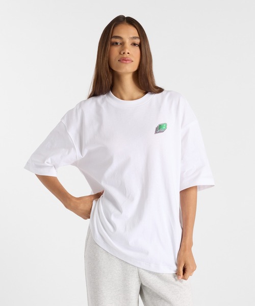 売れ筋商品|||ニューバランス Tシャツ レディース トップス DRAKE CEREAL ROOM - Print T-shirt - white セール】New Balance X Drake Cereal Room ショートスリーブT