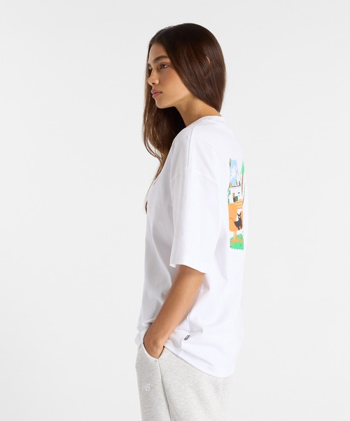 売れ筋商品|||ニューバランス Tシャツ レディース トップス DRAKE CEREAL ROOM - Print T-shirt - white New Balance X Drake Cereal ルームショートスリーブTシャツ（T